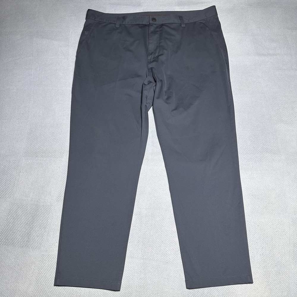 Rhone Commuter Pants Men's 38x26.5 Gray Classic Performance Stretch Casual Chino